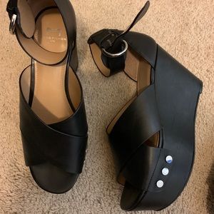 Mark Fisher Ankle Strap Platform Wedge